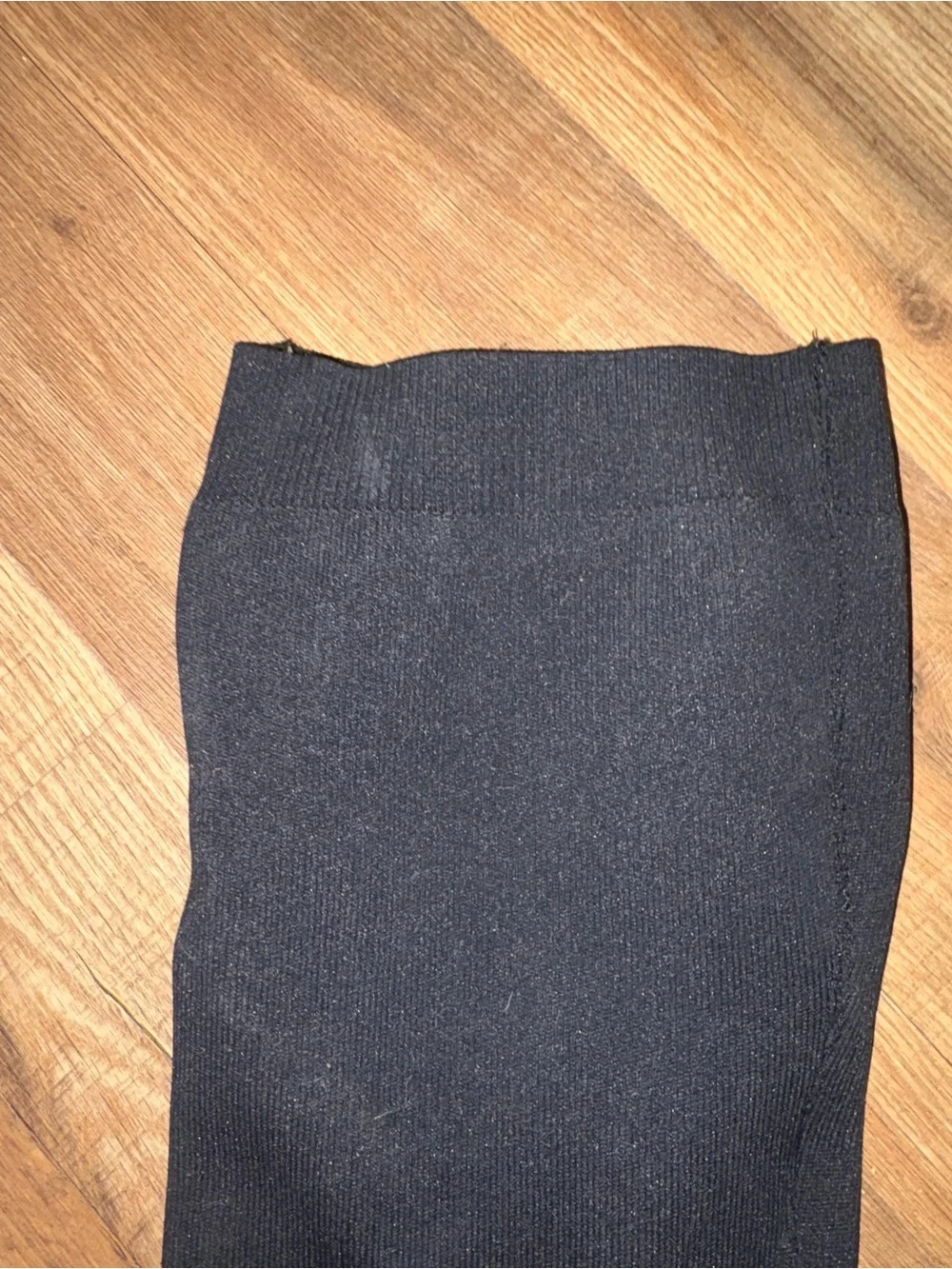 Thigh high stretchy Black boots block heel